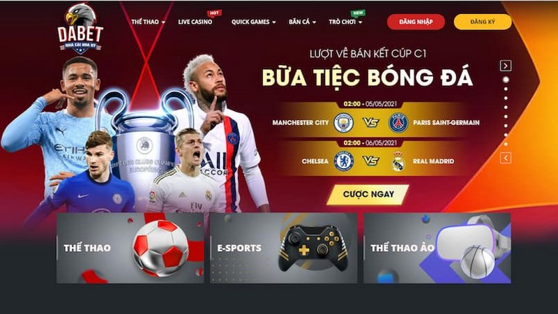 Giao diện của nhà cái chân thực và sống động